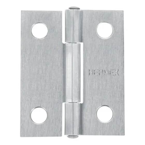 Bisagra Rectangular 1 1/2 PuLG., Acero Pulido, Hermex