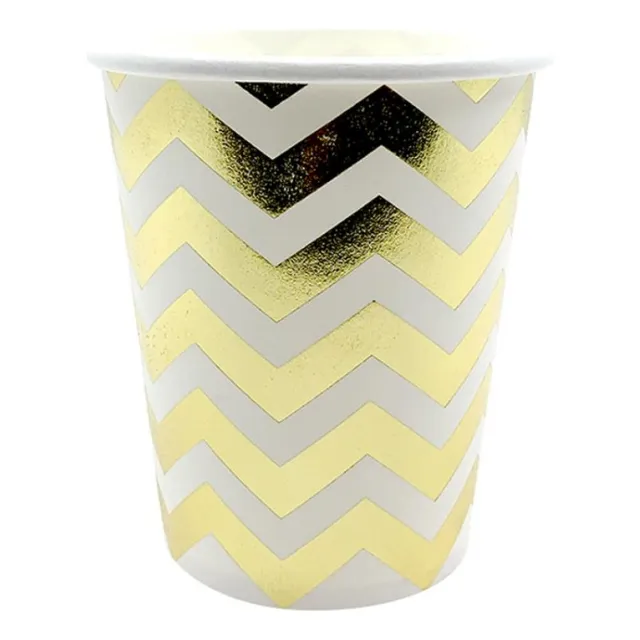 Vaso Metalizado - 8 Unidades -200 Ml- Universo Mágico 
