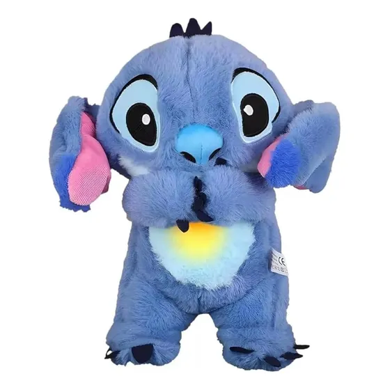 Peluche Stitch Con Luz Música Respira Y Mueve Las Orejas