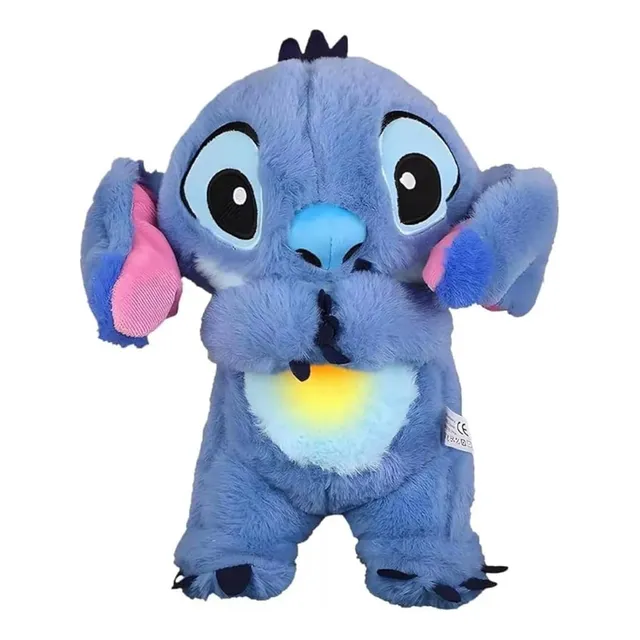 Peluche Stitch Con Luz Música Respira Y Mueve Las Orejas