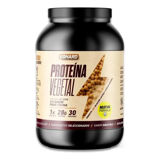 Suplemento En Polvo Gohard Proteína Vegetal En Pote De 1kg Sabor Sin sabor