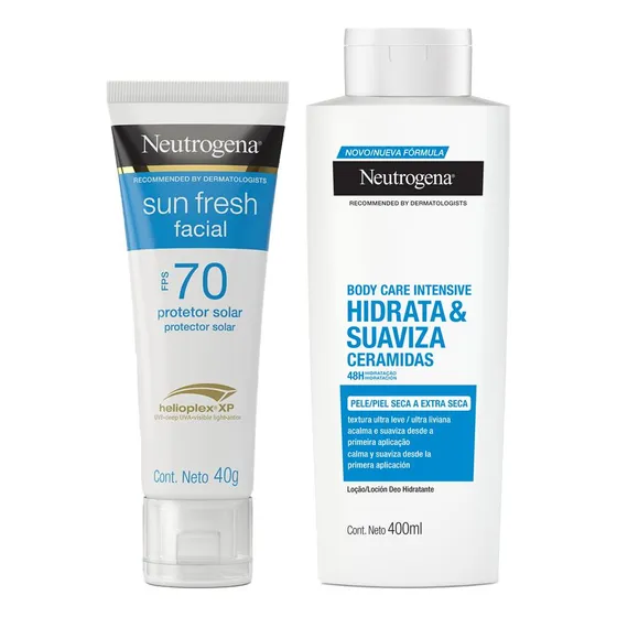Kit Protetor Neutrogena 40g + Hidratante Corporal 400ml