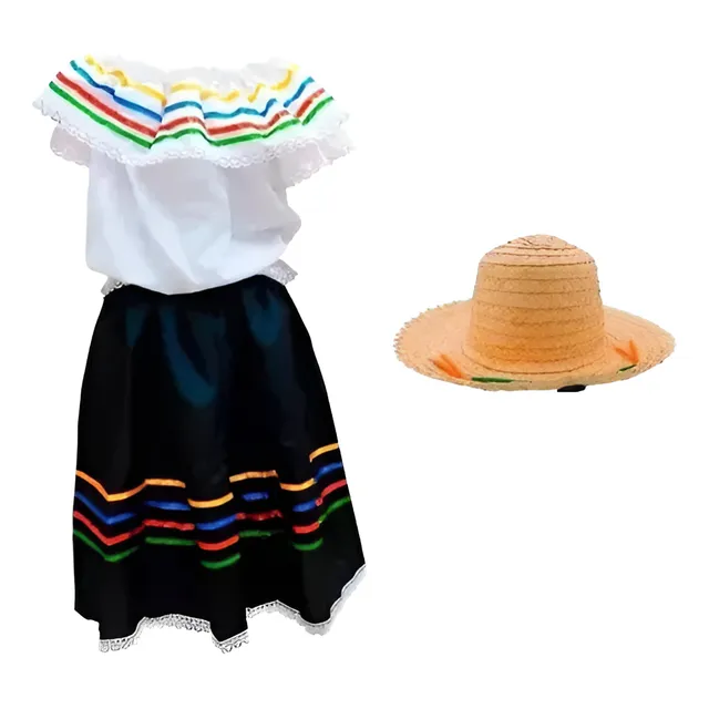 Traje Típico Niña Disfraz Feria Flores Piezas Fiesta Antioqueñidad Campesina