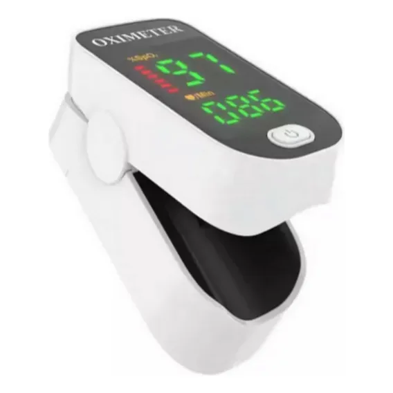 Oximetro De Dedo Blanco Digital Para Adultos Y Niños De Pulso Profesional Sacre Solutions