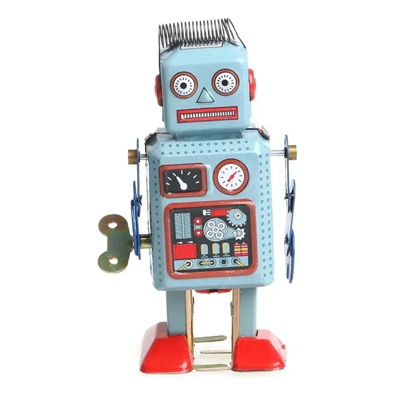 Robot Vintage. Juguete Retro Clásico.