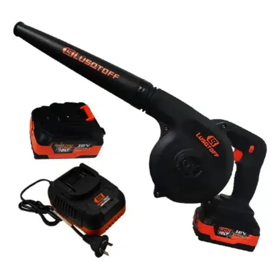 Sopladora Inalambrica 18v Lusqtoff 2 Baterias Black Series Color Negro