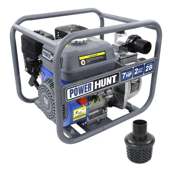 Motobomba Agrícola Power Hunt Hunt2 Gasolina 4t 7hp 2x2pul