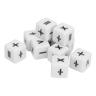 Juego Enseñanza 20 Piezas Dados Operación Matemática Blanco Juego Enseñanza 20 Piezas Dados Operación Matemática Blanco