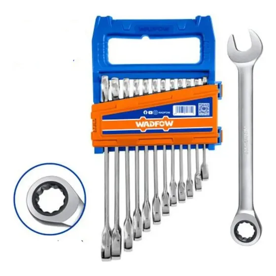 Juego Llaves Fijas Combinadas Con Crique 12 Pz 8 A 19 Mm