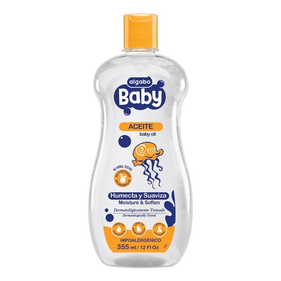 Aceite Para Bebes Algabo X 355ml - Humecta Y Suaviza