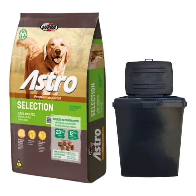 Astro Adulto 14+3 Kg + Contenedor 44 Lts / 18 Kg