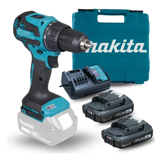 Rotomartillo Atornillador Makita Inalámbrico 65nm Dhp490wve Multicolor
