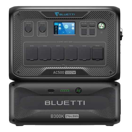 Kit Generador Bluetti Ac500 + Batería B300k Capacidad 2765wh