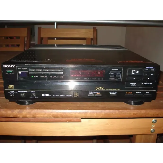 Cd Player Compactera Sony Cdp-c5m Excelente! Para 5 Discos!