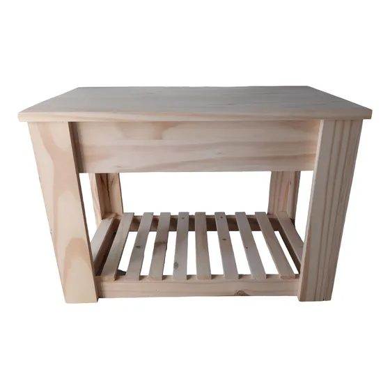 Mueble De Baño Vanitory Colgante 60cm Pino Mueblesespeciales