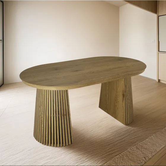 Mesa De Comedor Varillada Diseño Moderno Madera 1.60cm