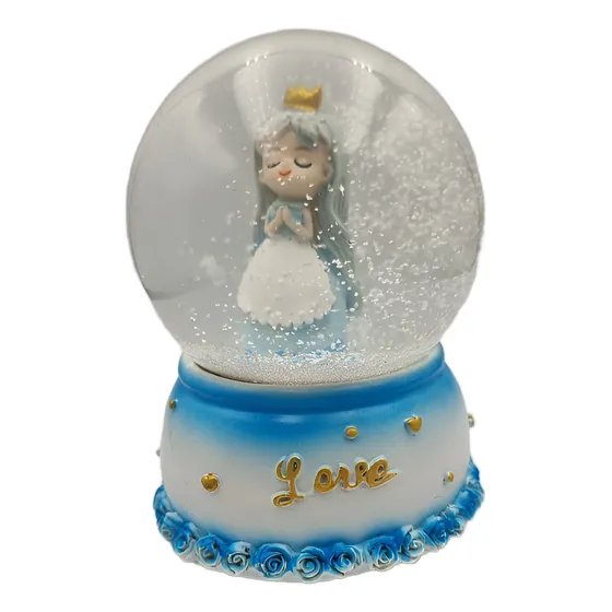 Bola De Nieve Globo De Vidrio A Cuerda Musical 