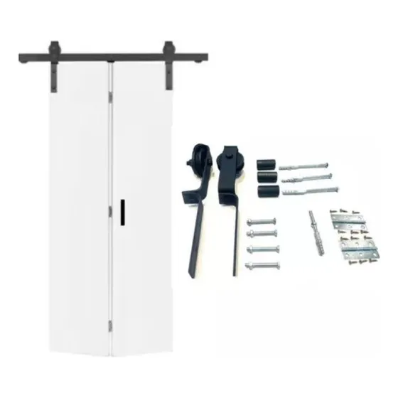 Puerta Granero Plegable Melamina Kit 90x2.10 - Tecno Placas