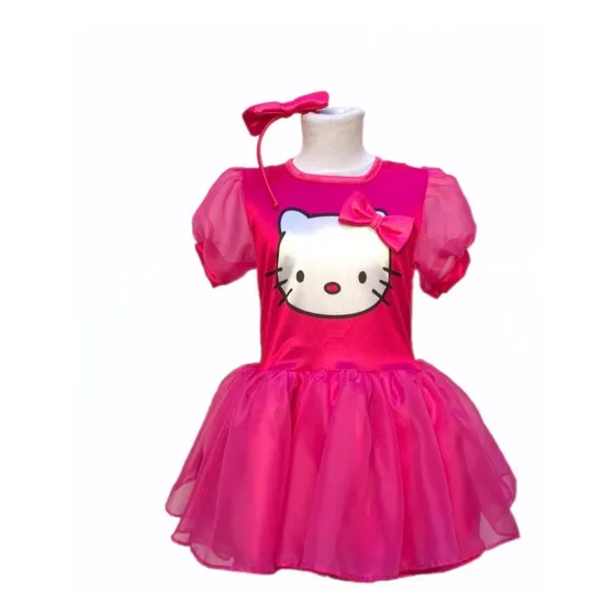 Disfraz Vestido Hello Kitty (todos Los Talles!!)