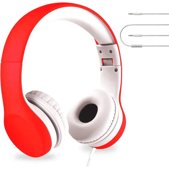 Auriculares Para Niños, Limitador De Volumen Y Almohadillas