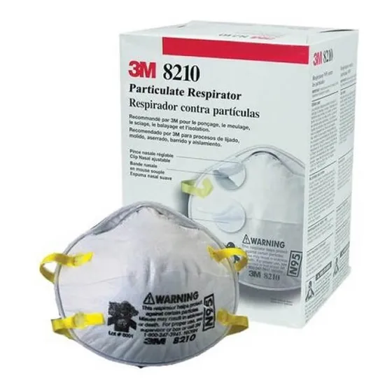 Mascarilla 3m N95 8210 Desechable Color Blanco