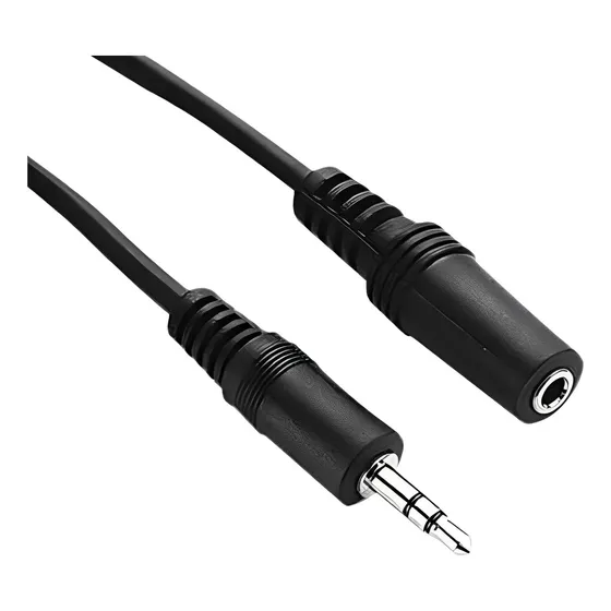 Kit 10 Cabos Extensor P2 + P2 Fêmea Fone De Ouvido 5 Metros