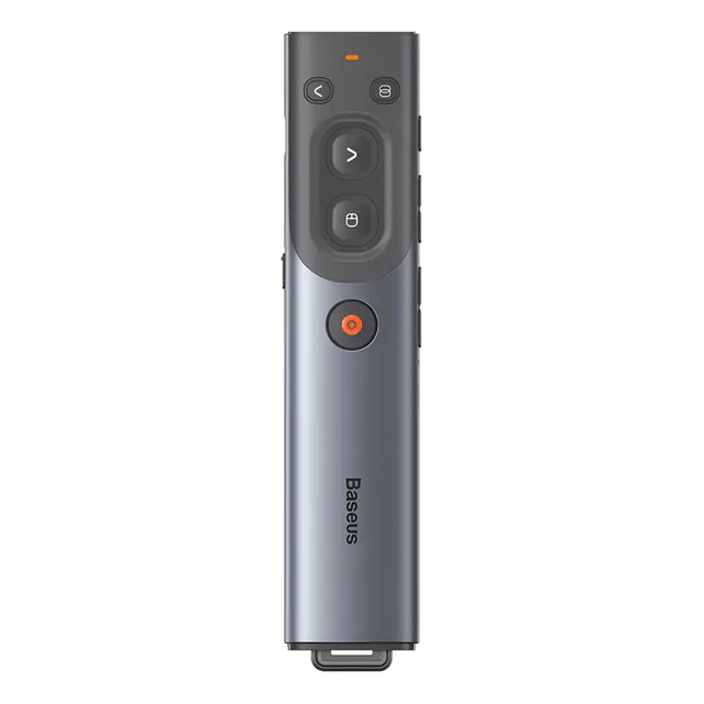 Presentador Inalámbrico Baseus Pasador De Diapositivas Laser Color Gris Oscuro