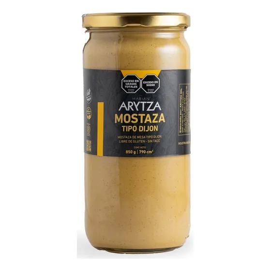 Mostaza Gourmet Arytza Tipo Dijón 850g. - Ideal Gastronomía