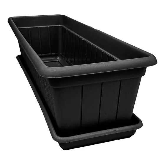 Jardinera Maceta 60 Cm Con Plato Grande 
