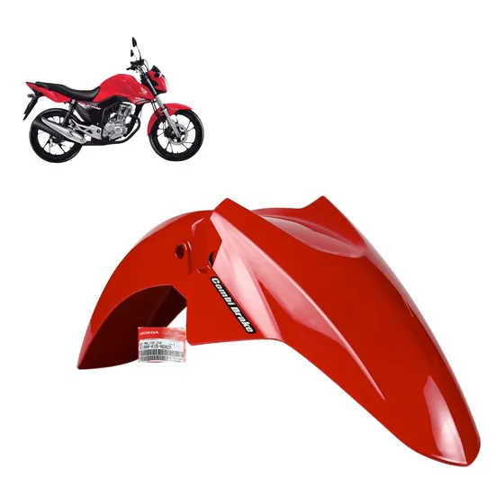 Paralama Dianteiro Fan 160 2019 A 2021 Vermelho Cbs Original