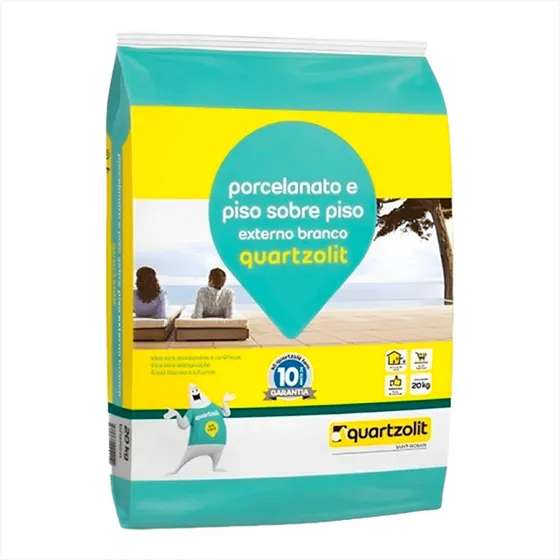 Quartzolit Argamassa Porcelanato Assentamento Externo 20kg