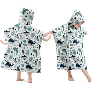 Toalla De Playa R Beach Towel Para Niños, Con Capucha, Cambi Toalla De Playa R Beach Towel Para Niños, Con Capucha, Cambi