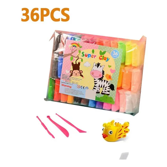 Foamy Moldeable 36 Piezas Diferentes Colores, Masa Moldeable Para Niños
