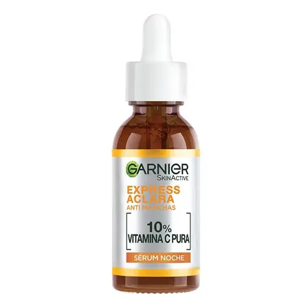 Garnier Express Aclara Sérum Noche Antimanchas Con Vitamina C Pura, 30ml Todo Tipo De Piel
