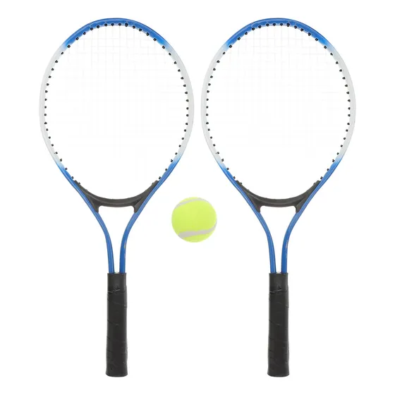 Juego De Miniraquetas De Tenis Negras De Aleación Para Padre