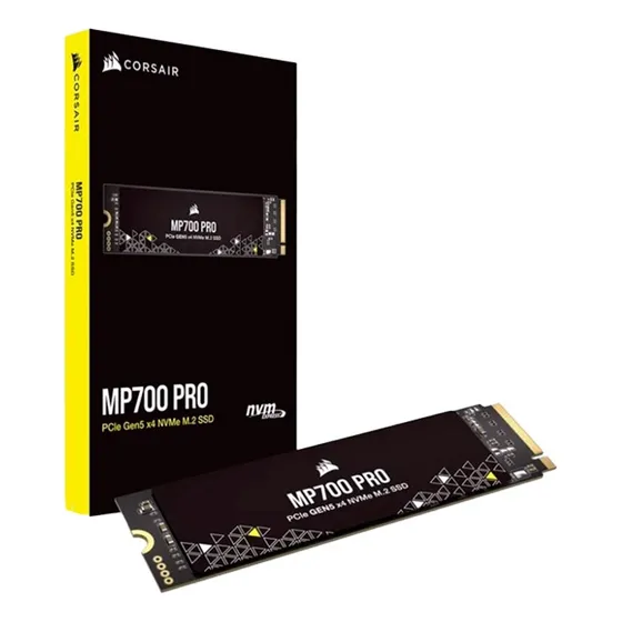 Corsair Mp700 Pro 1 TB M.2 PCIe Gen5 X4 Ssd 12400 MB/s Cor preta