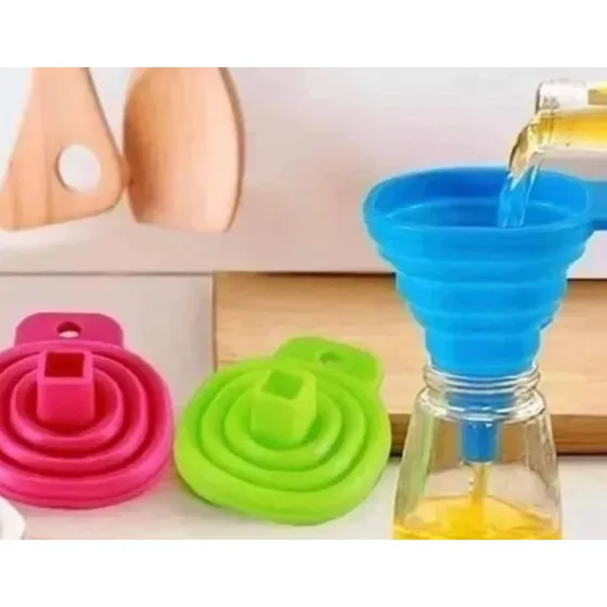Mini Embudo Plegable Y Portatil Resistente A El Calor