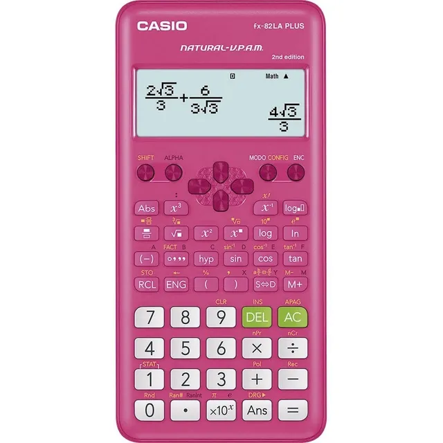 Calculadora Cientifica Casio Fx-82la Plus2 252 Funciones Color Rosa