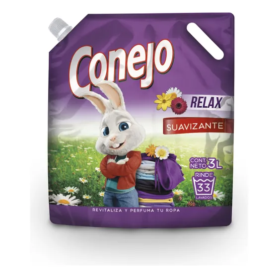 Jabón Líquido Para Ropa Aroma Relax Conejo 3 L