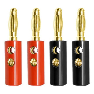 Juego Conectores Plug Tipo Banana Macho Negro Y Rojo Juego Conectores Plug Tipo Banana Macho Negro Y Rojo