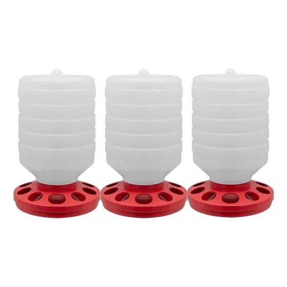 Comedouro Automático Frango Alimentador 5kg Rosca 10 Furos 3