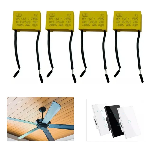 4pcs Condensador 4.5uf/275v Interruptor-apagador Inteligente