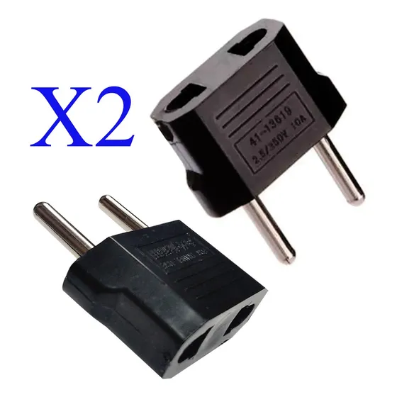 Convertidor Adaptador Enchufe Corriente Americano A Europeo