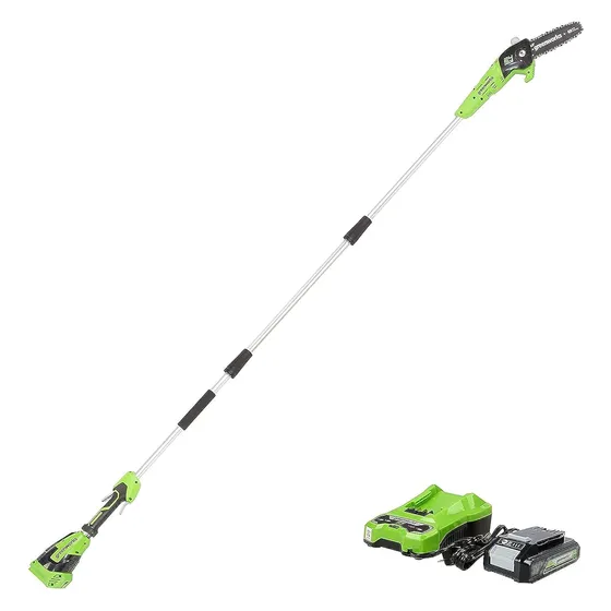 Sierra De Pértiga Inalámbrica De 24v Y 8  (ideal Poda...