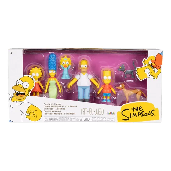 Familia Simpsons Paquete De 7 Figuras 7cm Jakks
