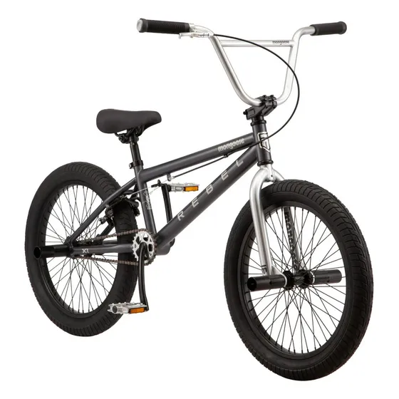 Bicicleta Mongoose Rebel X1 Bmx Rodada 20 Color Gris