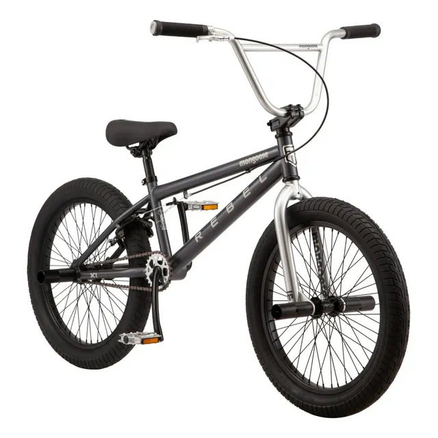 Bicicleta Mongoose Rebel X1 Bmx Rodada 20 Color Gris
