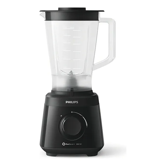 Licuadora Philips Daily Collection HR2127/90 2 L negra con jarra de plástico 220V