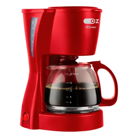Cafeteira Elétrica Arome 18 Xícaras Com Jarra De Vidro 127v Vermelho 127v