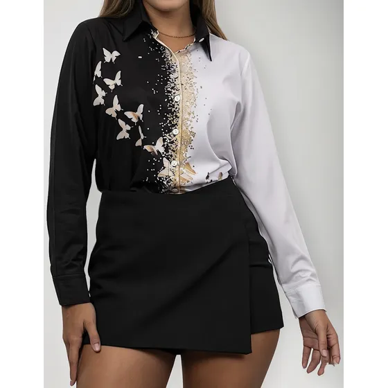 Blusas De Seda Floreadas Para Mujer Combinadas